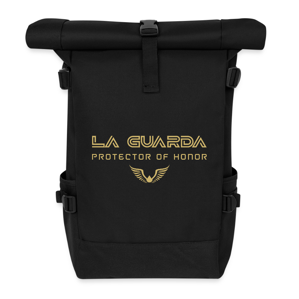 Roll Top Backpack - black